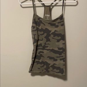 Camo camisole from Express with built in bra
